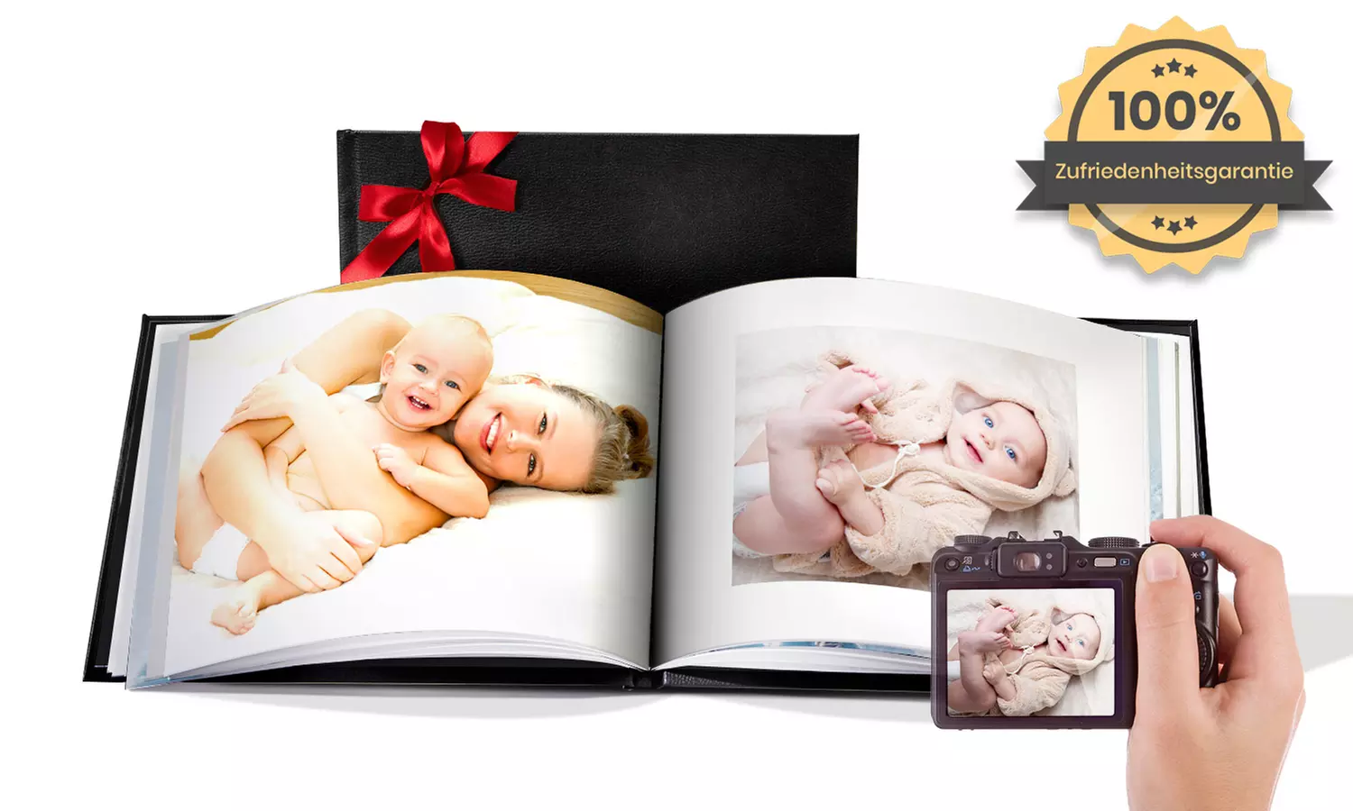 Kunstleder-Hardcover-Fotobuch im Format nach Wahl mit bis zu 100 Seiten bei Printerpix (bis zu 76% sparen*) - Primary Image