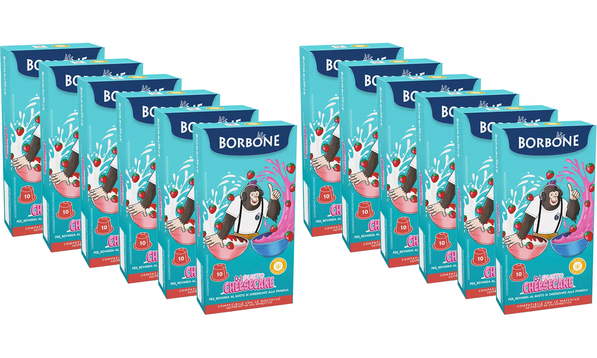 60 o 120 capsule Borbone compatibili con Nespresso