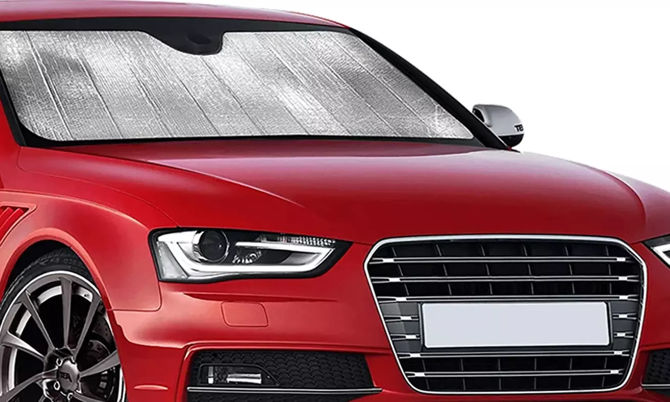 1 of 2 auto voorruit zonneschermen in afmetingen naar keuze - Primary Image