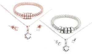 Ember Three-Piece Jewellery Set Made with Crystals from Swarovski®