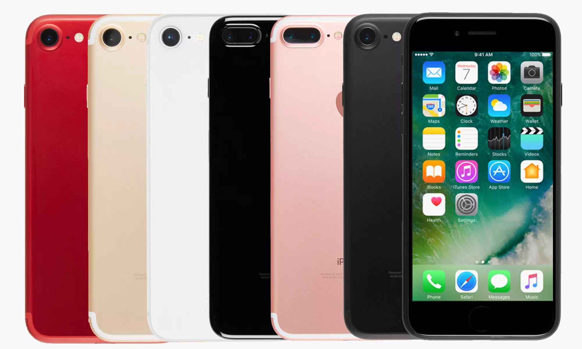 iPhone 7/7 Plus/8/8 Plus/X (GSM Unlocked) (Refurb. B-Grade) with MFi-Certified Lightning Cable and Generic Power Adapter - Primary Image