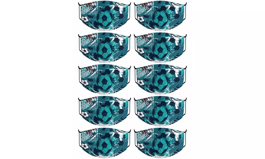 Image 9: Máscara facial de algodón estampada