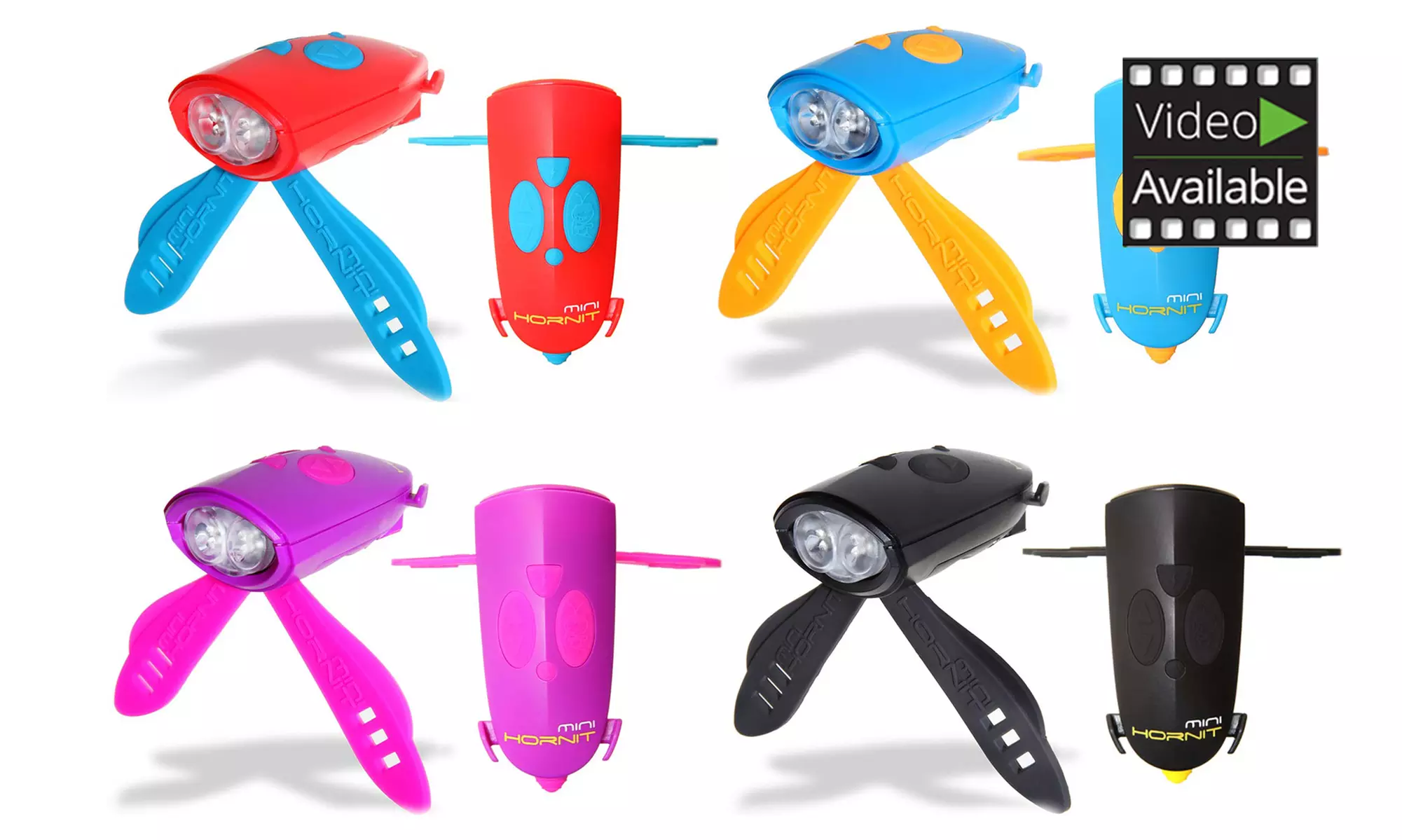 Mini Hornit Fahrradklingel mit 25 Sounds und LED-Lampe für Fahrrad und Scooter (47% sparen*) - Primary Image