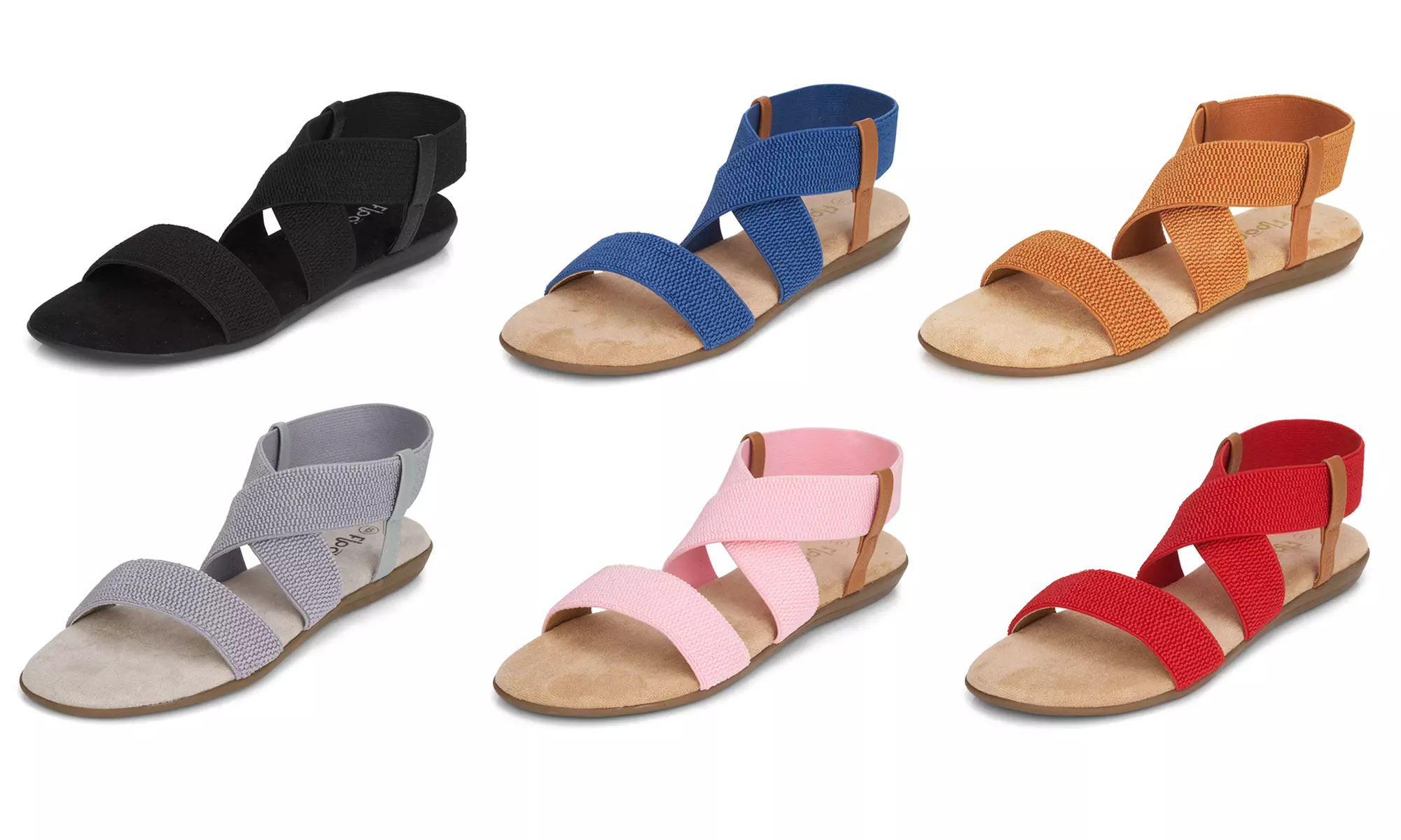 Floopi Women's Soft-Textured Ankle Strap Gladiator Summer Sandal - Primary Image