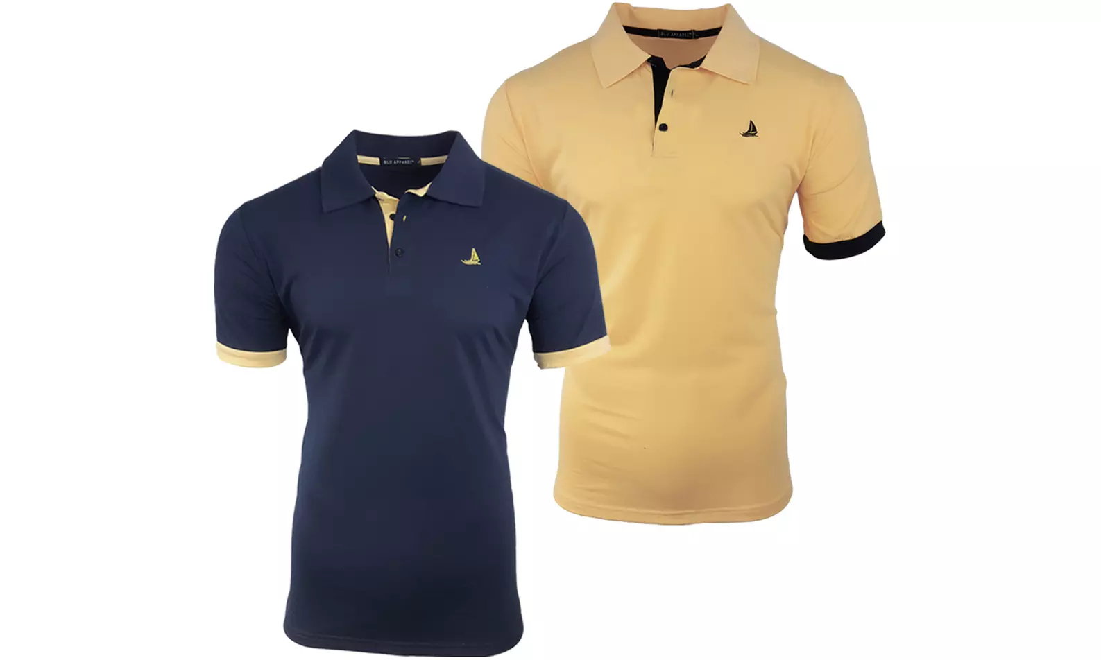 2 poloshirts voor heren van Blu Apparel