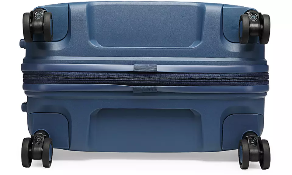 Maleta de ruedas rígida British Traveller con diseño ondulado