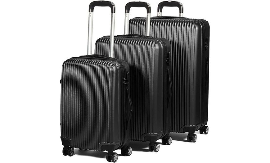 Image 2: Three Lightweight Hard Shell Suitcases