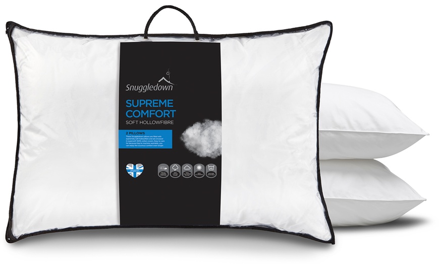 Image 1: Snuggledown Supreme Comfort Pillows