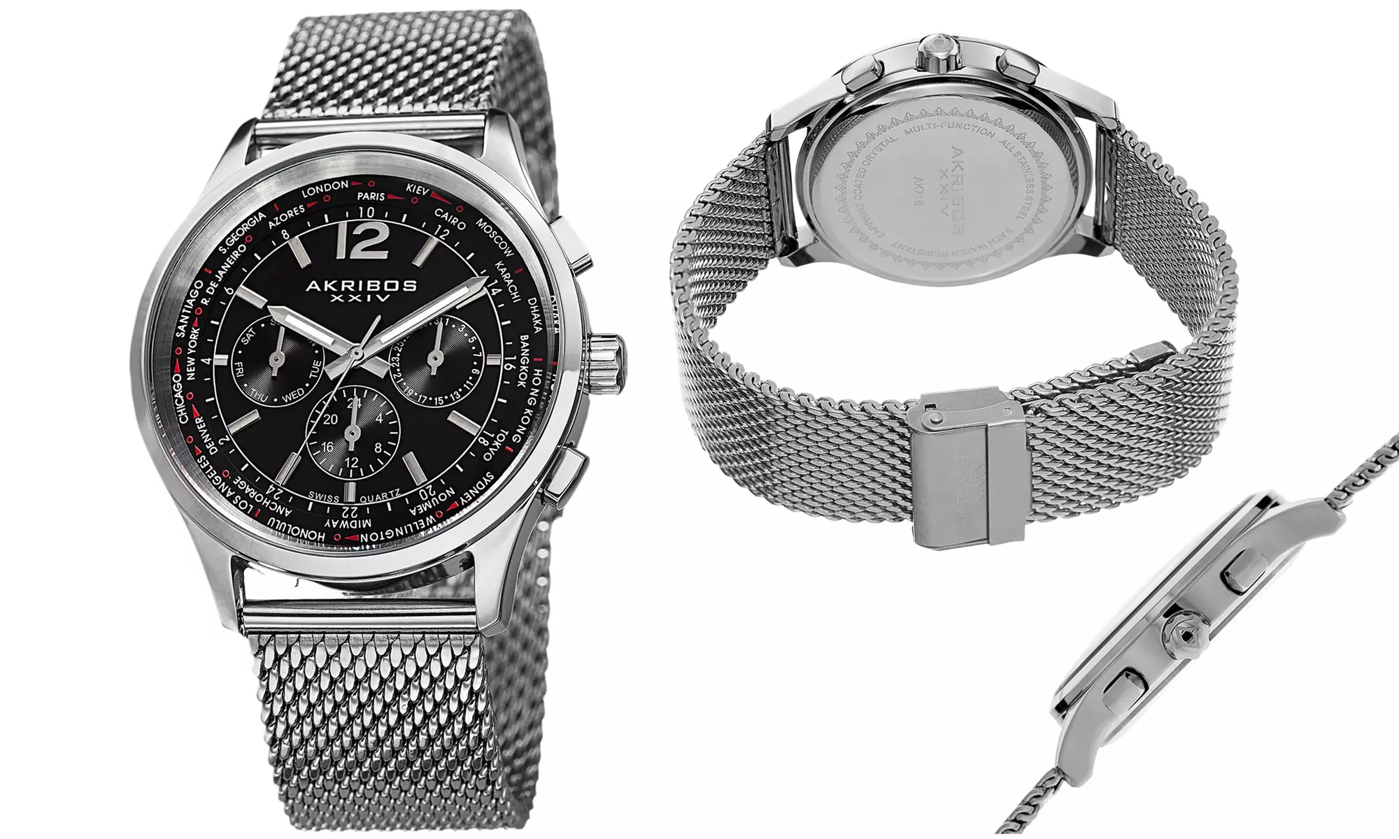 Akribos XXIV Men’s Chronograph Watch - Second Medium
