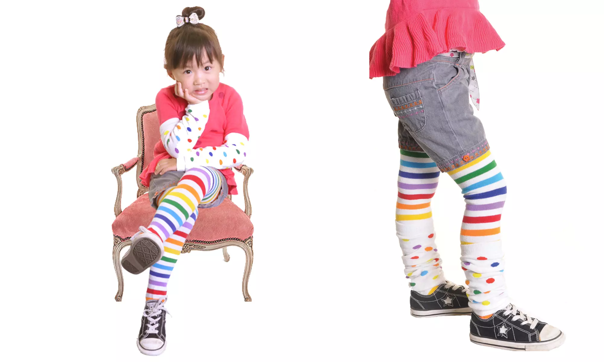 Angelina Kids Winter Tights and Arm/Leg Warmers (6-Piece) - Second Medium