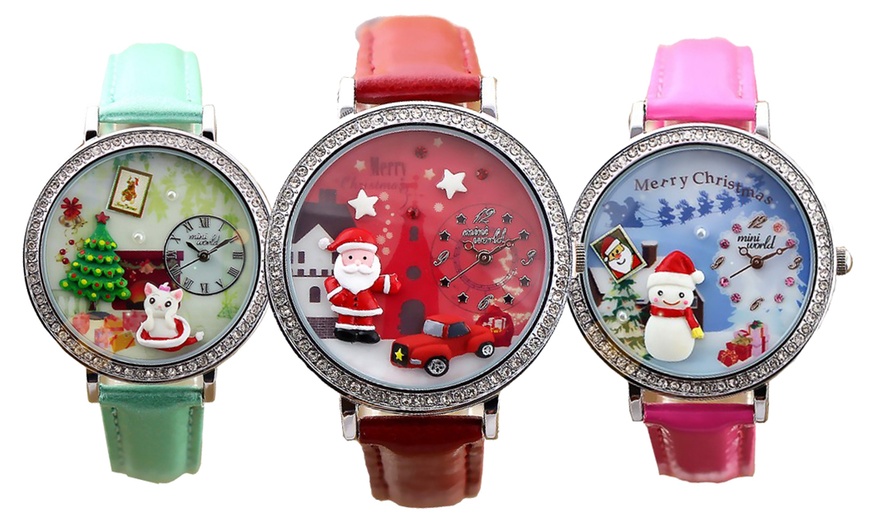 Image 1: Christmas-Themed Watches