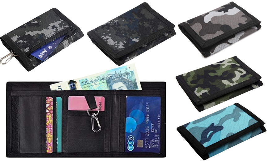 Image 1: Slim Camouflage Wallet