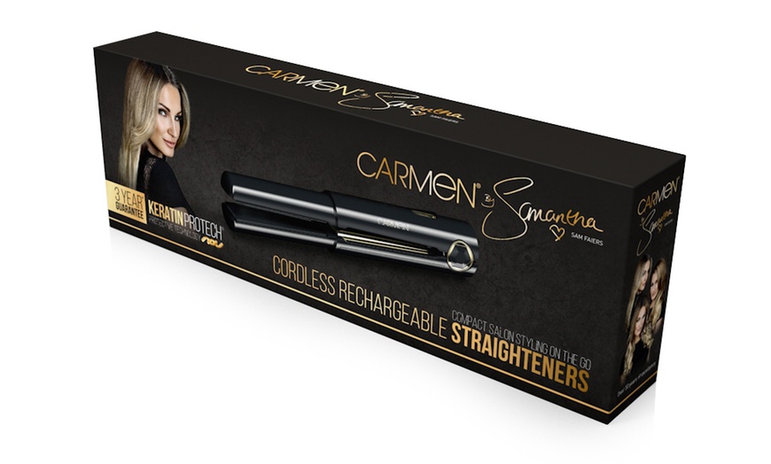 Carmen samantha shop rechargeable hair straightener