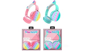 Fidget Rainbow Pop-On-It Bluetooth Headphone