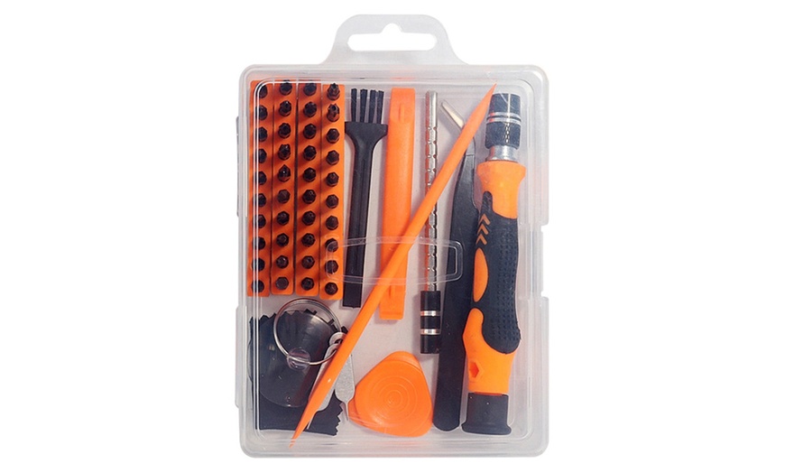 Image 8: 50 Piece Magnetic Precision Screwdriver Bit Set