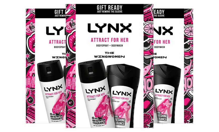 Image 4: Up to Four Lynx Attract For Her Body Spray and Wash Duo Gift Set