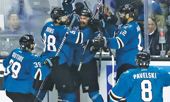 San Jose Sharks and Barracuda Hockey - Two Game Pack with On-Ice Photo and Shot on Goal (October 25–February 12)  - Primary Image