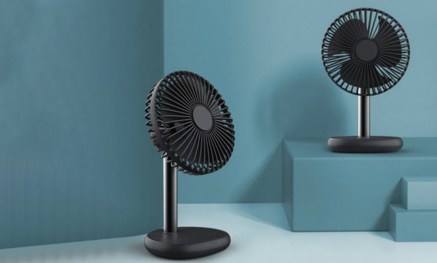 Image 10: Wireless Phone Charging Fan