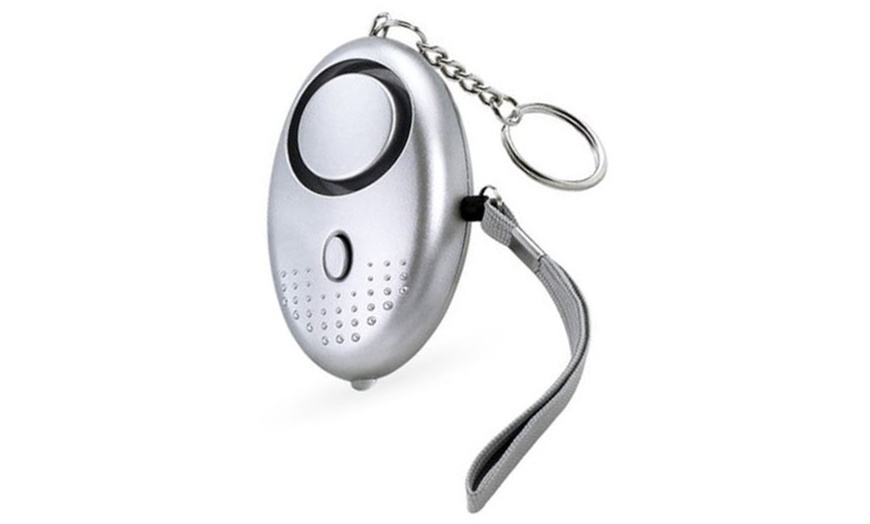 Image 9: Emergency Self-Defense Security Personal Alarm with Mini LED Light