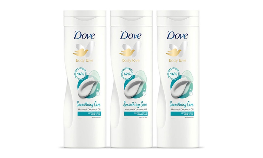 Image 6: Three- or Six-Pack of Dove Body lotions 400ml