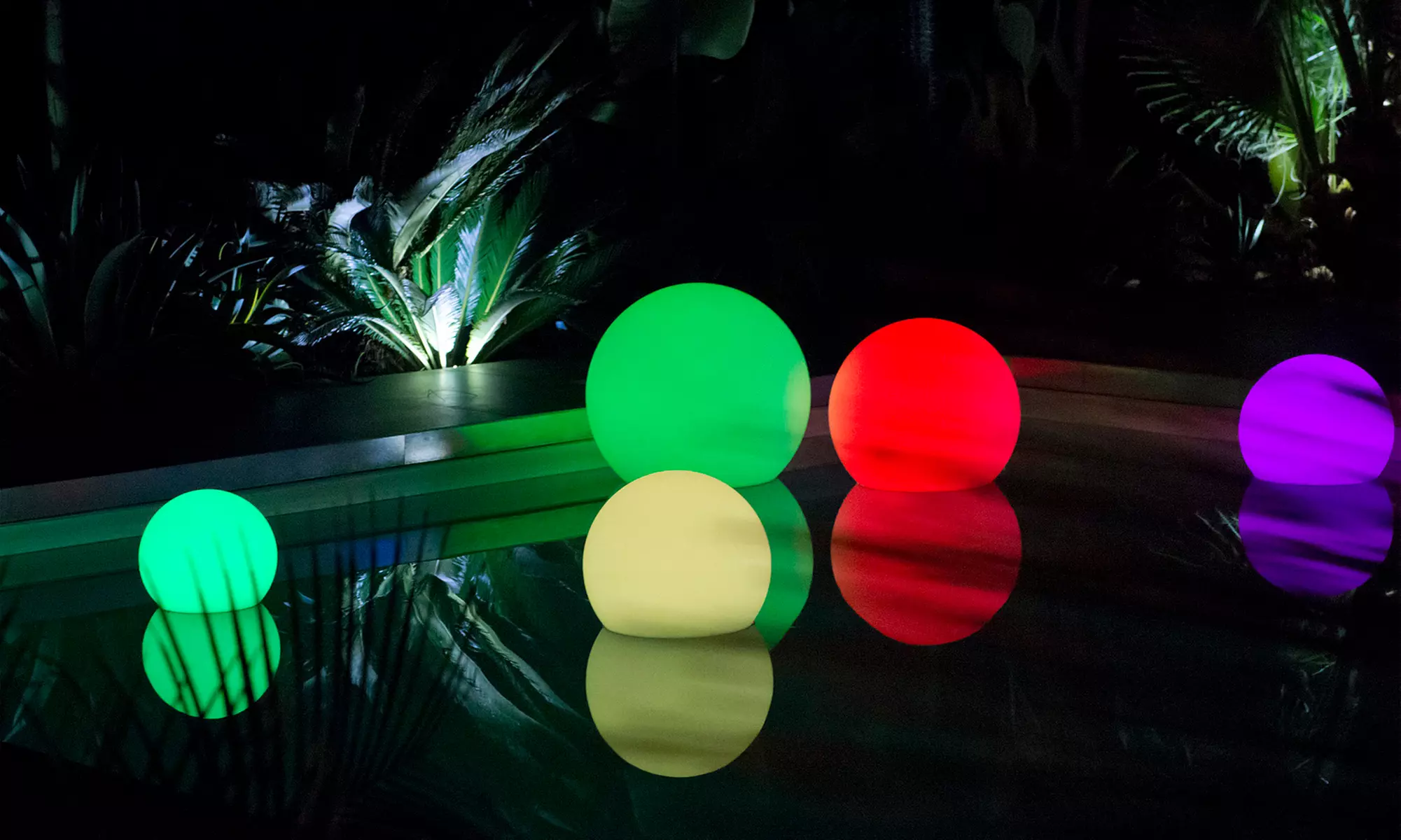 Boule ou cube lumineux sans fil LED multicolore Lumisky