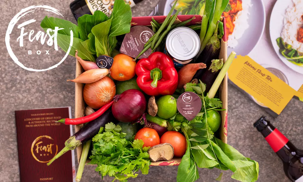 For Two, Recipe Box with Three meals from Feast Box (Up to 63% Off) - Primary Image