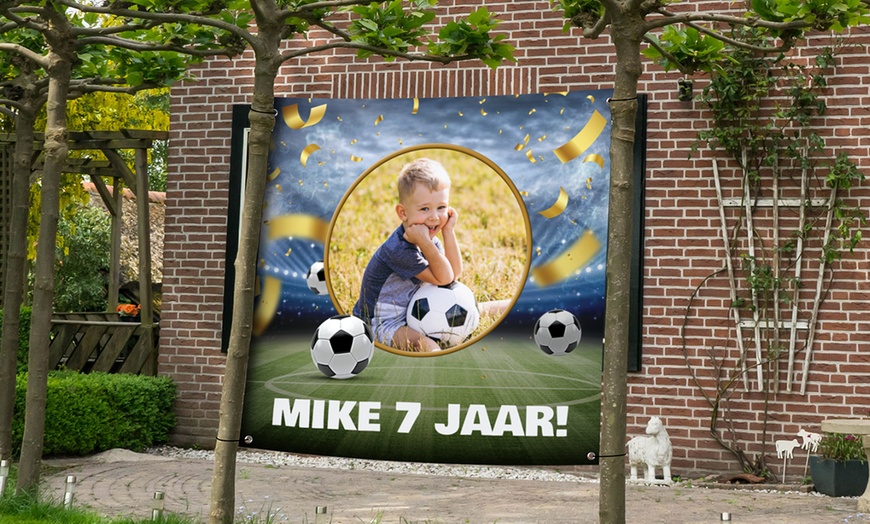 Image 2: Spandoek met eigen ontwerp