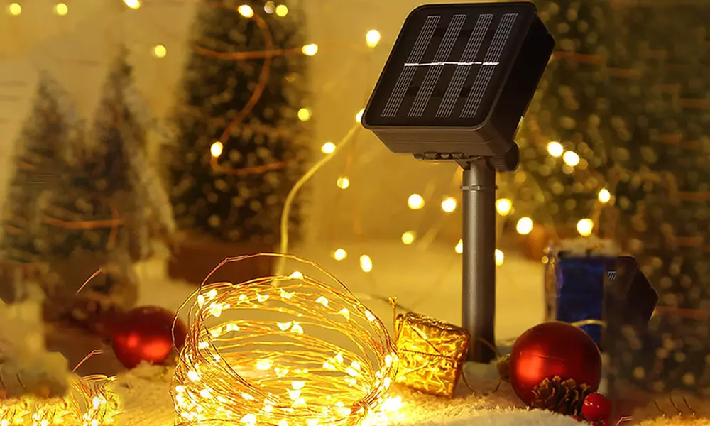 Solar-Lichterkette für den Garten