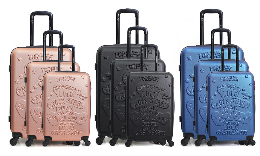 Image 1: Three-Piece Luggage Set