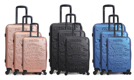 Set di 3 trolley Lulu Castagnette Lulu Rock Star, disponibili in vari colori