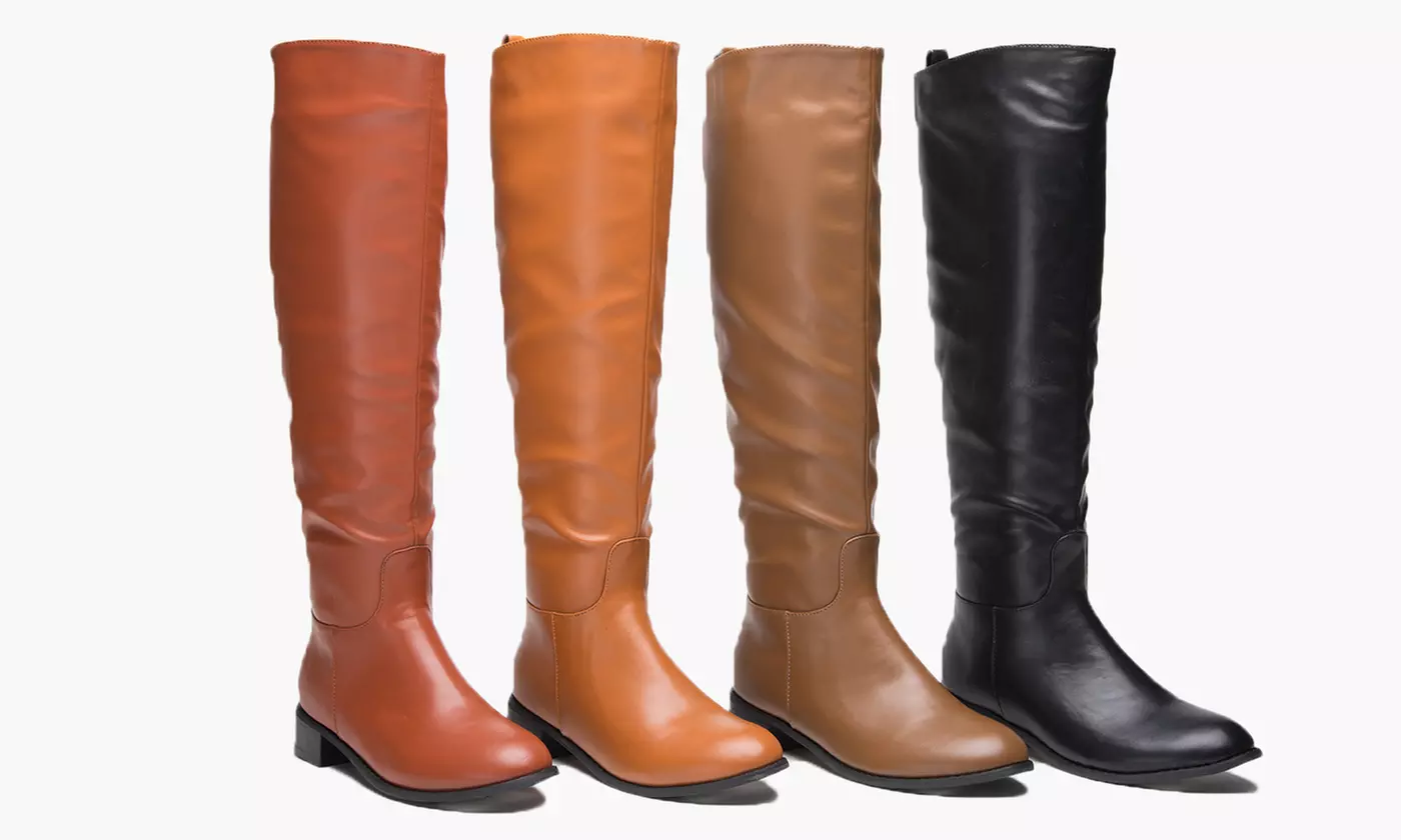 Sociology Women's Flat Riding Boot | Groupon Exclusive - Primary Image
