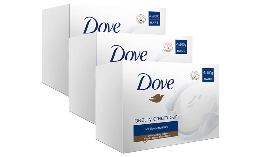 Image 1: 12 pack Dove Soap Cream Bars