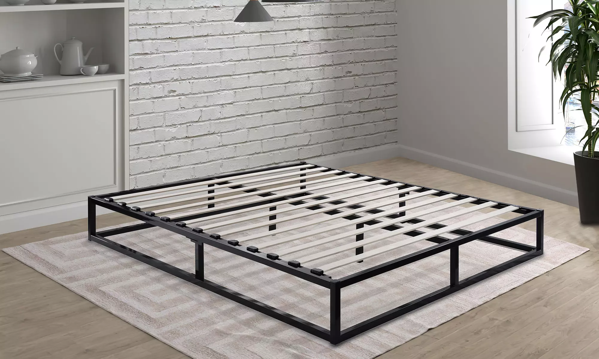 Sommier "Leonidas" en métal avec lattes flexibles