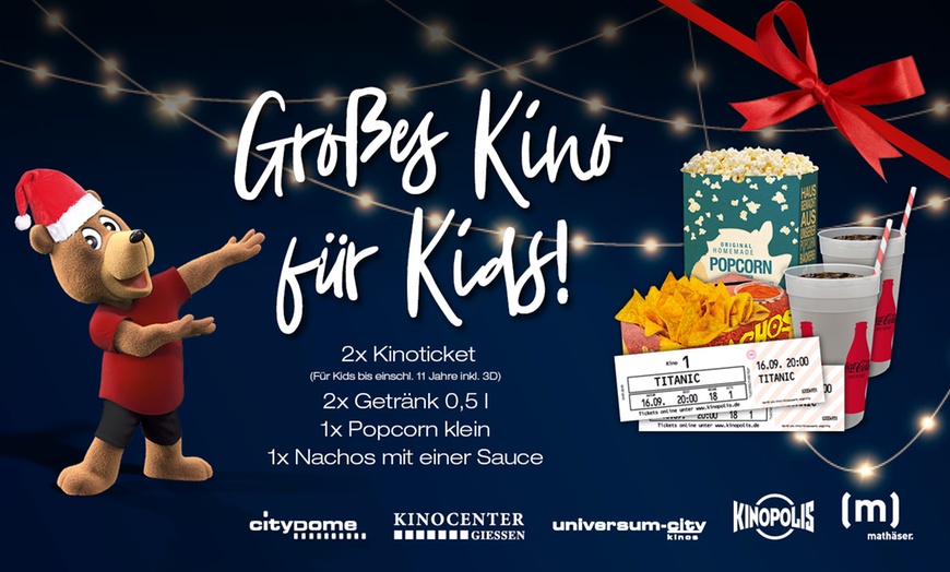 Image 1: 2 Kinotickets für Kids inkl. Popcorn, Nachos und Getränken