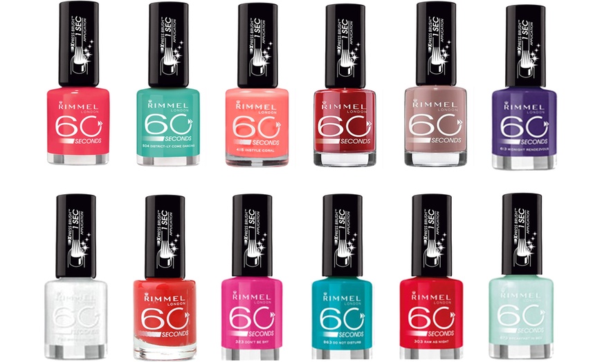 Image 2: 8, 16, 24 Pack Rimmel Nail Polishes