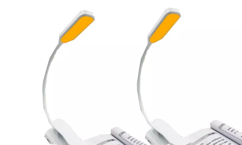 2er- oder 4er-Set tragbare LED-Leselampen mit Clip