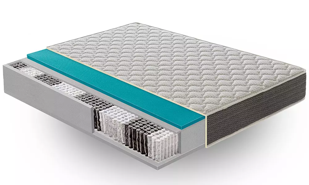 30 cm traagschuim matras met onafhankelijke veren, inclusief verzending - Second Medium