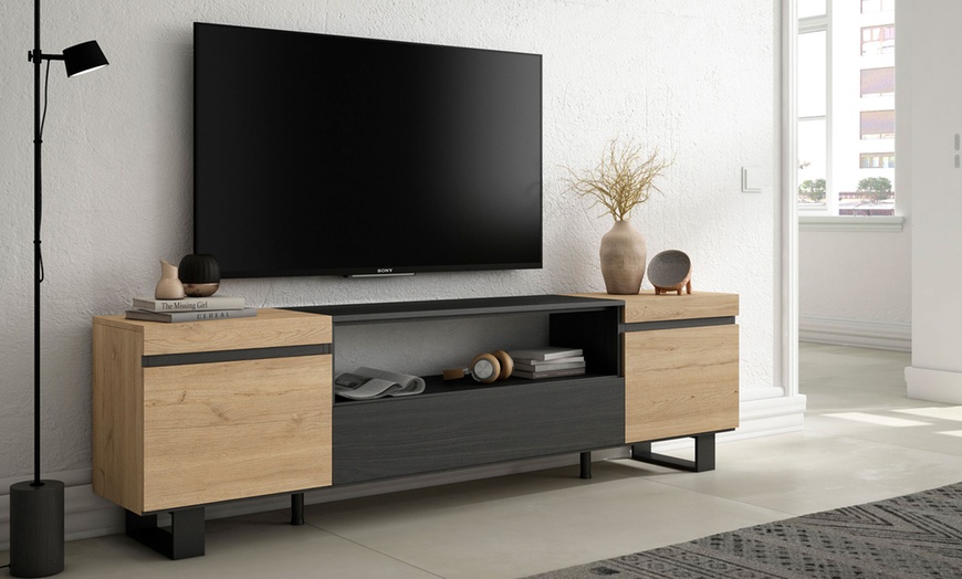 Image 22: Meuble TV avec ou sans cheminée électrique LED