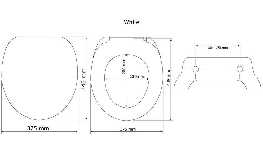 Image 10: Duroplast toiletbril met print