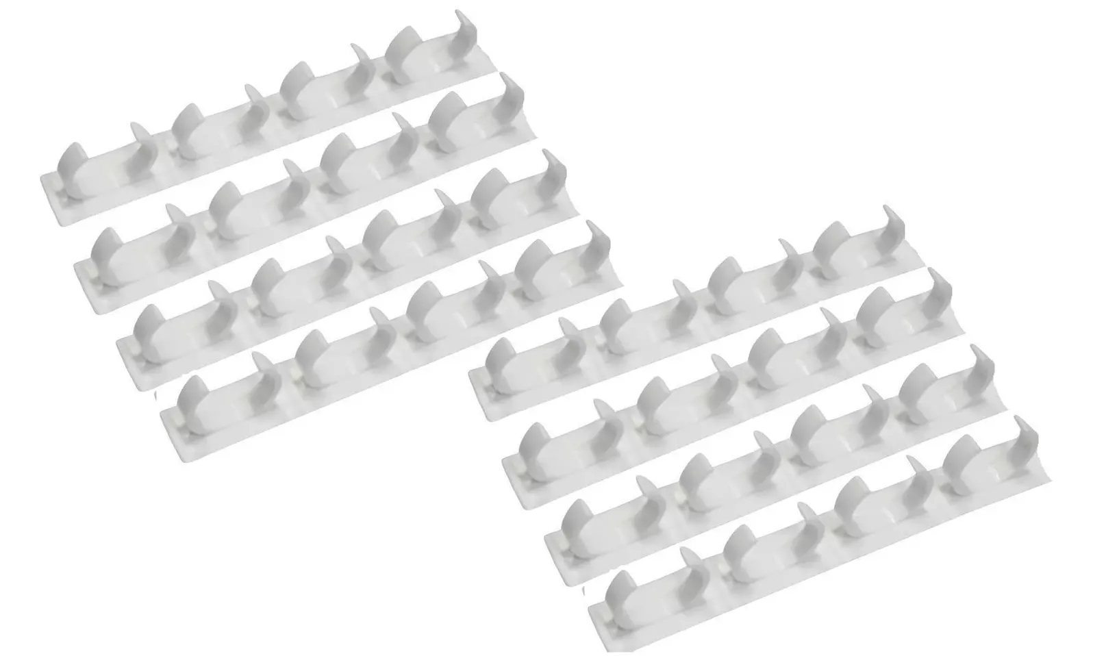 Set di 4, 8 o 12 strisce porta spezie adesive con 5 clip - Primary Image