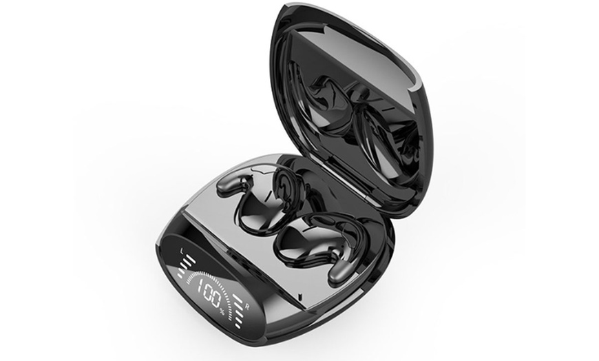 Image 2: Sleep Sports Bilateral Stereoscopic Wireless Bluetooth Earphones