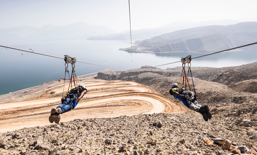 Image 1: Khasab: Musandam Zipline Adventure