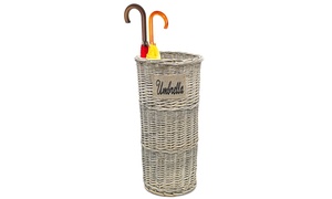  Wicker Umbrella Basket Stand 