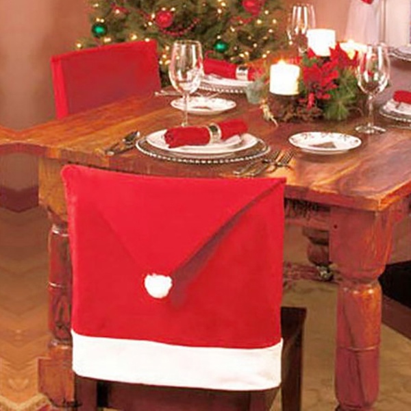 christmas hat chair covers