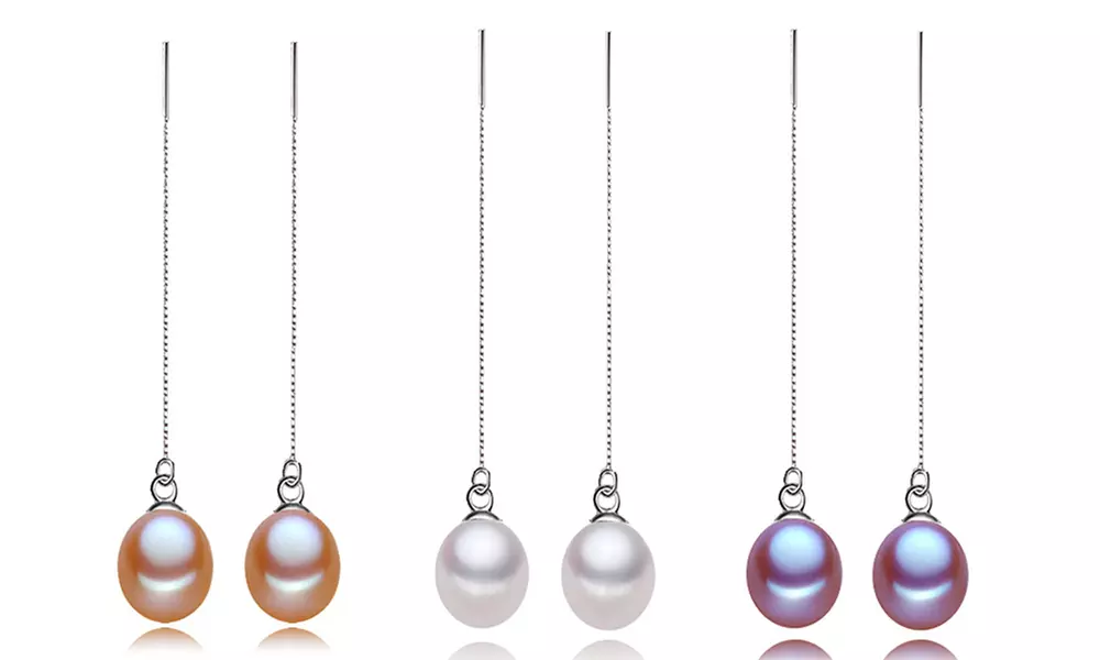 1, 2 ou 3 paires de boucles d'oreilles perle d'eau douce Van Amstel - Primary Image