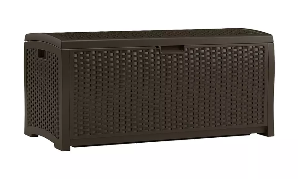 Suncast Wicker Deck Boxes (73, 99, or 122 Gal.) - Second Medium