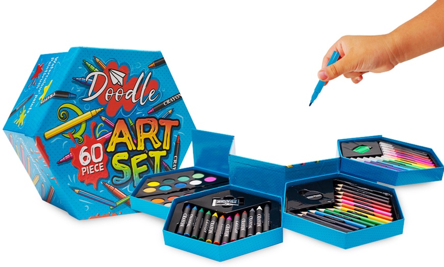 Image 13: One or Two Doodle 60-Piece Arts Sets