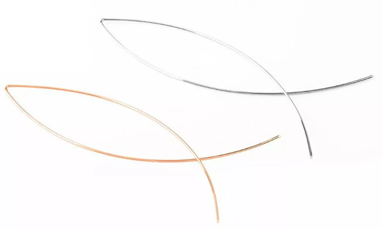 1x oder 2x Durchzieh-Ohrringe in Gold oder Silber - Primary Image