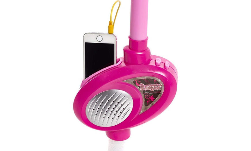 Image 5: Children's Electronic Plug & Play Microphone Light Up Stand