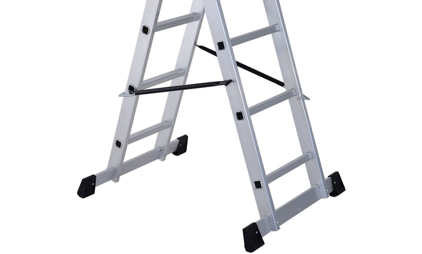 Image 14: HomCom Multi-Functional Ladder